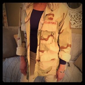 Original vintage Air Force Camoflauge Jacket